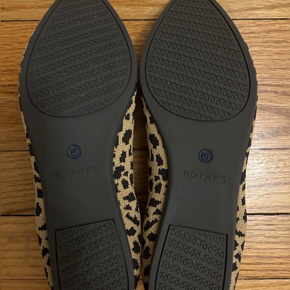 Rothy’s The Point Brown & Tan Animal Print, Size 9 - Picture 2 of 7